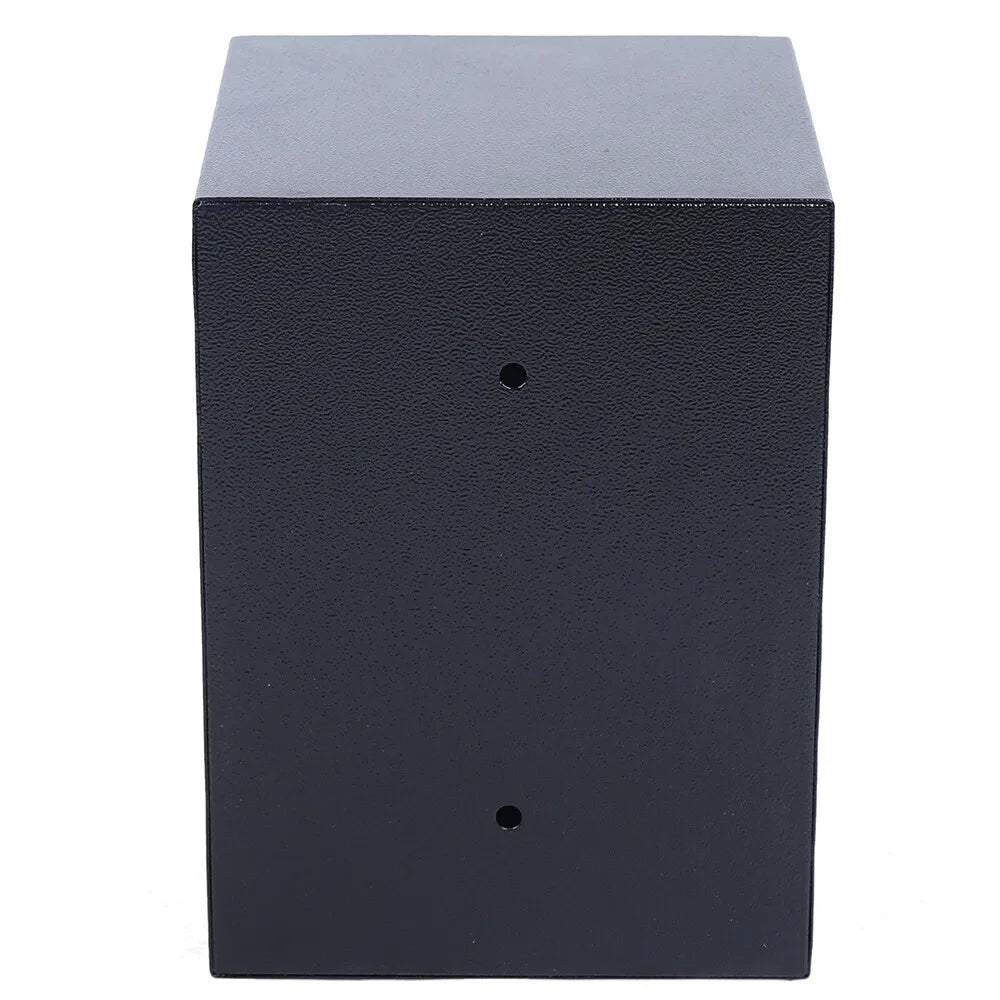 Durable Q235 Steel Lockable Safe Box with 1.01Gal Capacity 3 Keys & Felt Lining Ideal for Home Office & Travel Storage