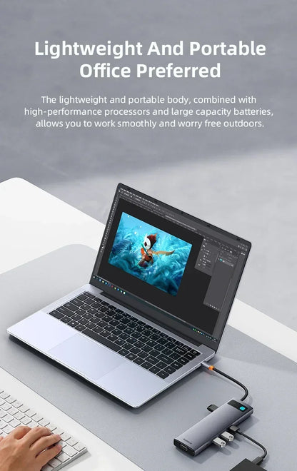 FUCHU Portable Intel ATOM X7 A3950 Office Laptops 14.1" 12GB RAM Windows 11 Notebook Study Recreation Entertainment Laptops