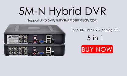 AZISHN 150 Degree Fisheye Lens Outdoor Security Camera 5MP AHD Vision Surveillance IR Night Vision CCTV 1.7mm BNC Camera Dome