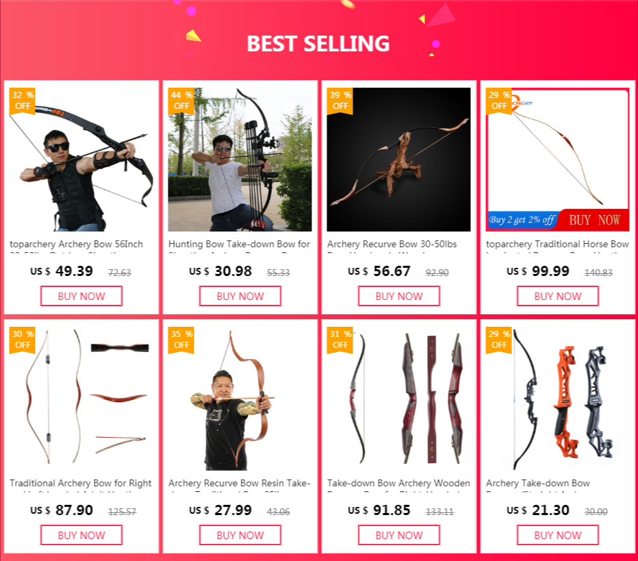 toparchery Archery Bow 56Inch 30-50lbs Outdoor Shooting Recurve Bow for Right-handed Powerful Take-down Hunting Bow with Bow Bag