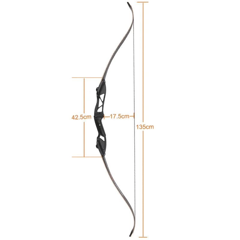 toparchery Archery Bow 56Inch 30-50lbs Outdoor Shooting Recurve Bow for Right-handed Powerful Take-down Hunting Bow with Bow Bag