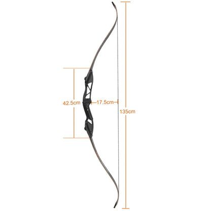 toparchery Archery Bow 56Inch 30-50lbs Outdoor Shooting Recurve Bow for Right-handed Powerful Take-down Hunting Bow with Bow Bag