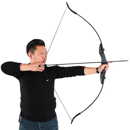 Archery Recurve Bow for Right/Left-Handed Outdoor Hunting Sports Shooting 57inch 30-40 Ibs Take-down Bow Archery Target