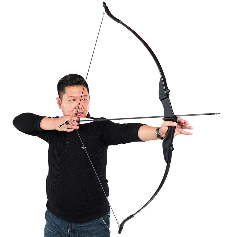 Archery Recurve Bow for Right/Left-Handed Outdoor Hunting Sports Shooting 57inch 30-40 Ibs Take-down Bow Archery Target
