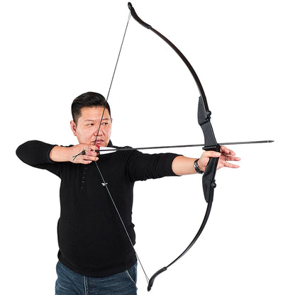 Archery Recurve Bow for Right/Left-Handed Outdoor Hunting Sports Shooting 57inch 30-40 Ibs Take-down Bow Archery Target