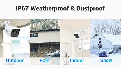 ANNK H.265+ 5MP Lite Ultra HD 8CH DVR CCTV Security System 4/8PCS Outdoor 5MP EXIR Night Vision Camera  Video Surveillance Kit