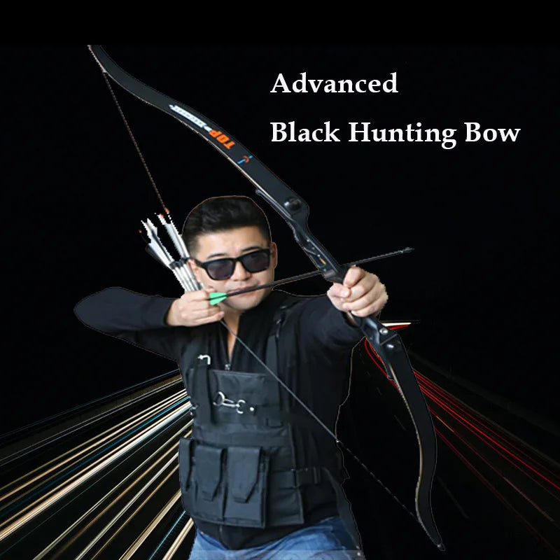 toparchery Archery Bow 56Inch 30-50lbs Outdoor Shooting Recurve Bow for Right-handed Powerful Take-down Hunting Bow with Bow Bag