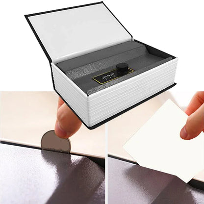 Book Safe Box Home Dictionary Metal Safe Box Secret Stash Box Metal Secret Hidden Dictionary with Password Lock Key Lock Box