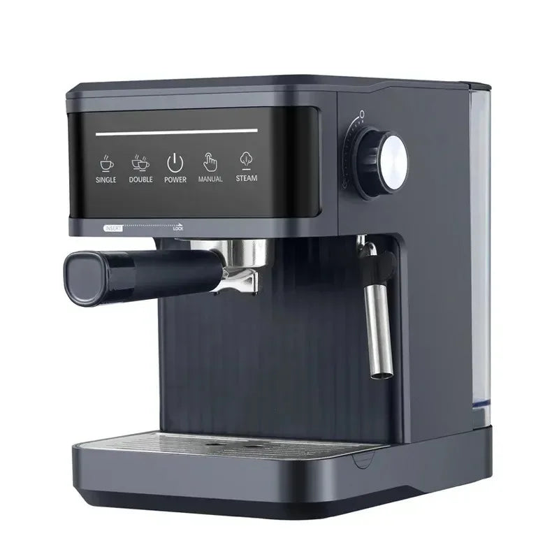 20 Bar Espresso machine Semi-Automatic coffee maker machine with 1.8L Water Tank for Espresso Latte Macchiato Cappuccino Black