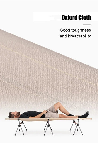 Camping Cot Outdoor Exquisite Camping Folding Bed Lightweight and Portable Car Picnic Seating Stable and Comfortable Single Bed