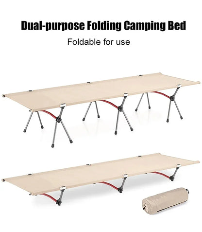 Camping Cot Outdoor Exquisite Camping Folding Bed Lightweight and Portable Car Picnic Seating Stable and Comfortable Single Bed