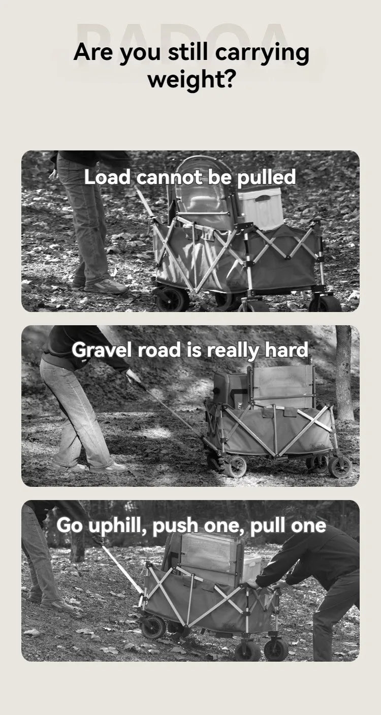 Electric Camp Car, Outdoor Camping Caring, Portable Campes Cares  Picnic Car Can Carry People, Foldable Handcart