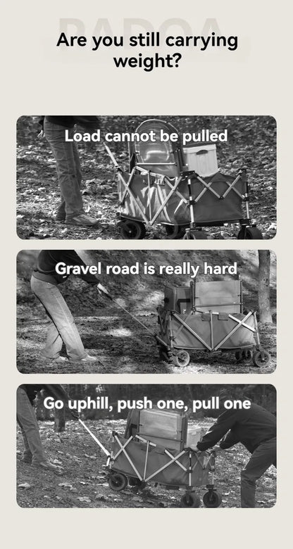 Electric Camp Car, Outdoor Camping Caring, Portable Campes Cares  Picnic Car Can Carry People, Foldable Handcart