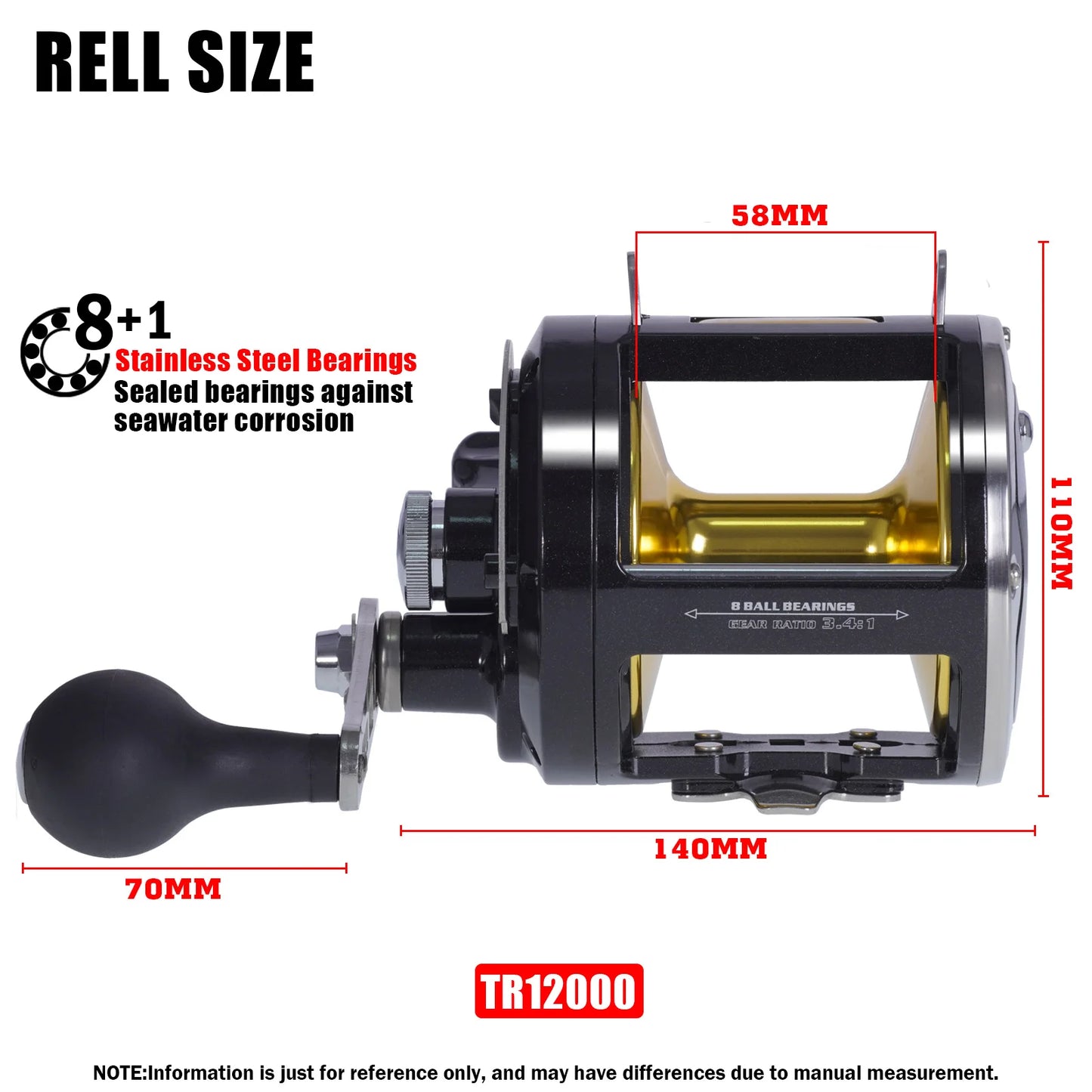 Trolling Drum Fishing Reels All Aluminum Alloy Body Sea Saltwater Accessories Drag 30KG Jigging Reel Boat Carretilha De Pesca