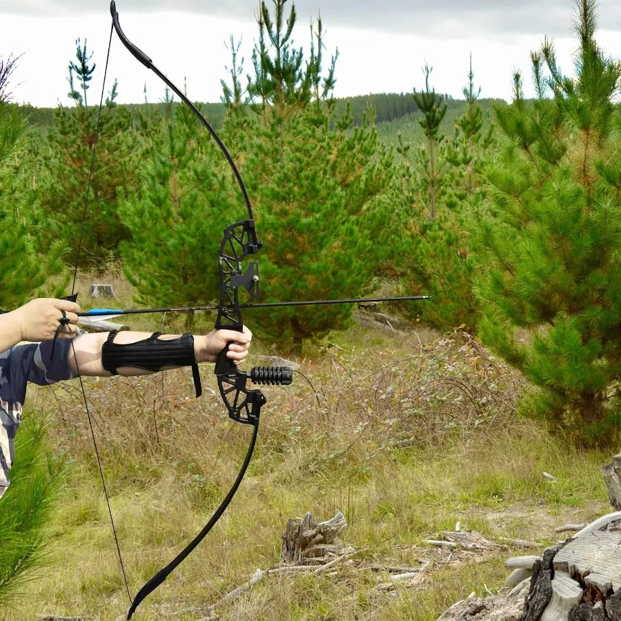 52" Bow and Arrow Set for Adults Archery Recurve Bows Beginner Right and Left Handed Takedown Recurve Bow with 12 Carbon Fiber