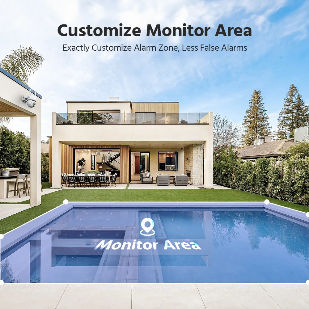 Annke 4MP Wireless PT Solar Camera 16CH NVR 2.4G&5.8G dual-band Security Camera Solar Built-in Battery Wifi security camera