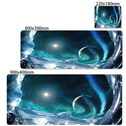 Green Forest Sunset Mousepad Natural Rubber Gaming Mouse Pad Extra Large Thickened Desk Mat Size for Gameing World of tanks CS