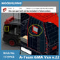 MOC Building Blocks A-Team GMA Van V.22 Model DIY Assembled Bricks Transportation Truck Creative Vehicle Xmas Toys Gifts 1519PCS