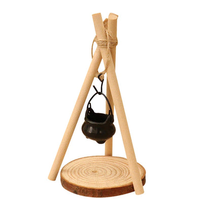 1 Set Micro Garden Landscape Decoration 1:12 Dollhouse Camping Campfire Scene Model Miniature Bonfire Ornament DIY Accessories