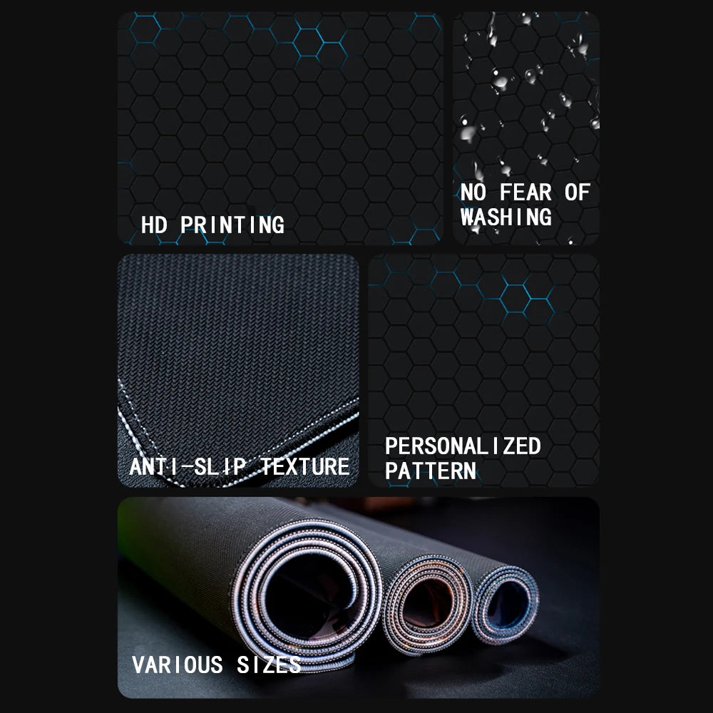 Green Forest Sunset Mousepad Natural Rubber Gaming Mouse Pad Extra Large Thickened Desk Mat Size for Gameing World of tanks CS