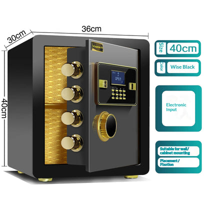 Digital Electronic Password Safe Box Home Office Hotel Concealed Wall Mini Fireproof Security Armored Wardrobe Large Deposit