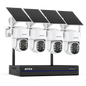 Annke 4MP Wireless PT Solar Camera 16CH NVR 2.4G&5.8G dual-band Security Camera Solar Built-in Battery Wifi security camera