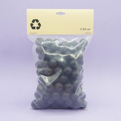 .68 Cal X130 Balls for Self Defense and Practice, Reusable 0.68 Caliber Ammo Plastic TPE Paintballs for S2 and T4E HDR68