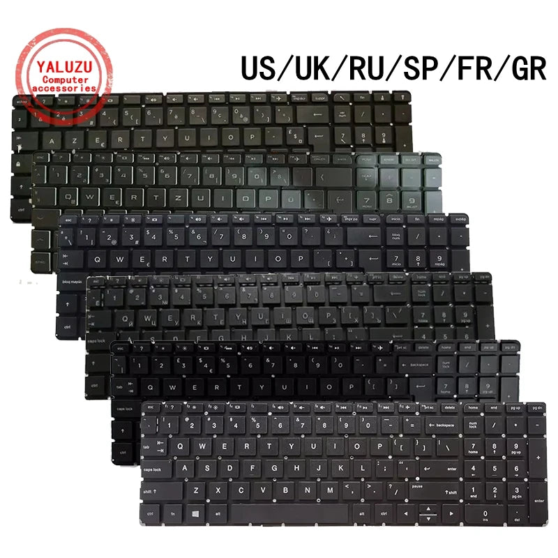 US/UK/RU/SP/FR/GR NEW Laptop Keyboard For HP 15-AB 15-AE 15-AD 15-AU 15-AK 15-AX 15-AS 15-BC 15Q-AJ 15G-AD M6-W M7-U 17-G 17-U