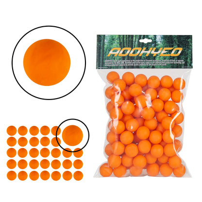 100ct .68 Cal Paintballs for Reusable Training and Self Defense Balls .68 Caliber Ammo Rubber Projectile Fit Byrna SD/T4E HDR