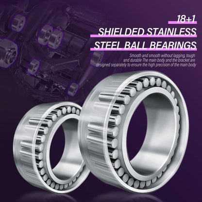 Sougayilang Baitcast Fishing Reel 7.2:1 Gear Ratio Max Drag 8kg Aluminum Spool BaitCasting Reel for Freshwater Saltwater Fishing