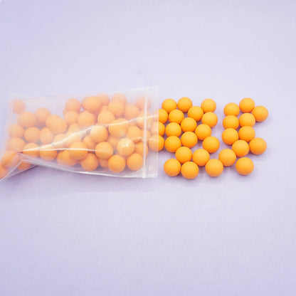 .68 Cal X130 Balls for Self Defense and Practice, Reusable 0.68 Caliber Ammo Plastic TPE Paintballs for S2 and T4E HDR68
