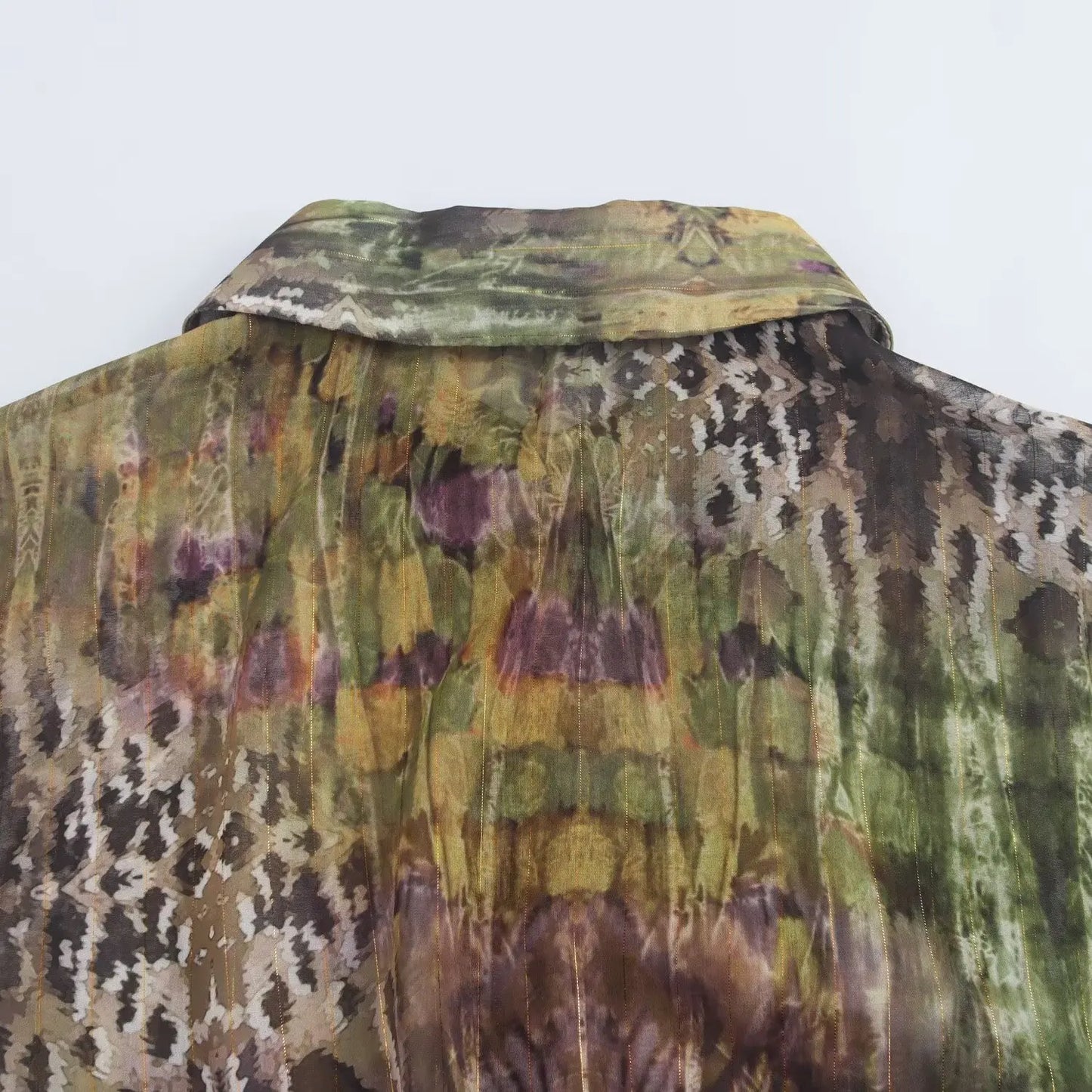 European And American Style Foreign Trade New Sweet And Western Style Dress With Belt And Metal Color Line Printed Dress