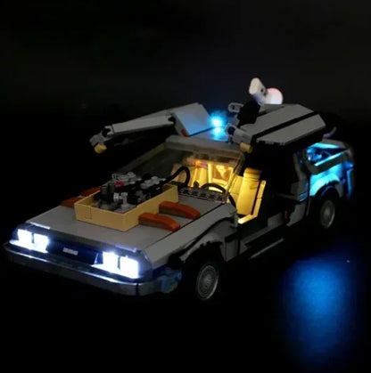 IN STOCK 10300 DeLorean Back to the Future Time DMC-12 Machine Sport Car Building Block Brick Toys For Children Chritmas Gift