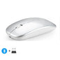 Rechargeable Wireless Mouse Bluetooth-compatible 2.4GHz Dual Modes Computer Mice with Nano Receiver for PC Laptop Macbook