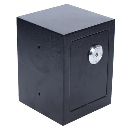 Durable Q235 Steel Lockable Safe Box with 1.01Gal Capacity 3 Keys & Felt Lining Ideal for Home Office & Travel Storage