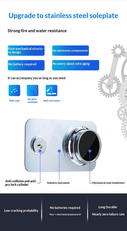 Digital Electronic Password Safe Box Home Office Hotel Concealed Wall Mini Fireproof Security Armored Wardrobe Large Deposit