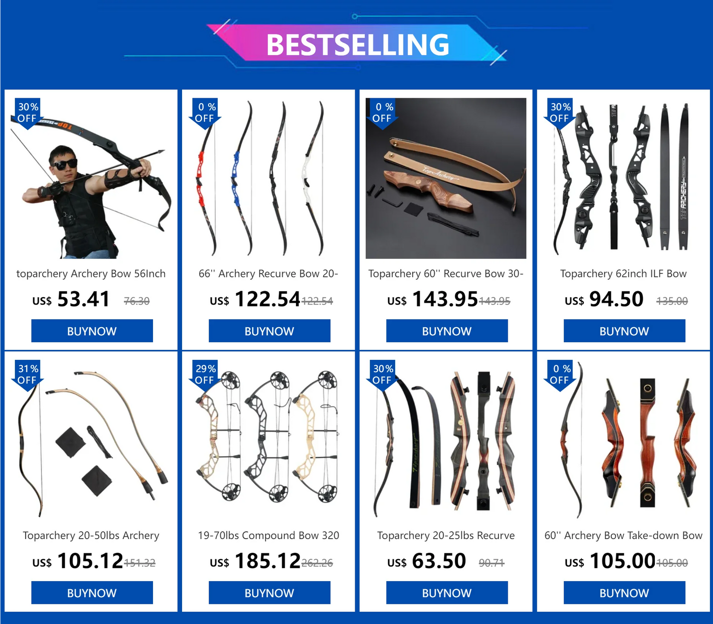 Archery Recurve Bow for Right/Left-Handed Outdoor Hunting Sports Shooting 57inch 30-40 Ibs Take-down Bow Archery Target