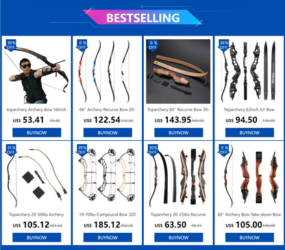 Archery Recurve Bow for Right/Left-Handed Outdoor Hunting Sports Shooting 57inch 30-40 Ibs Take-down Bow Archery Target