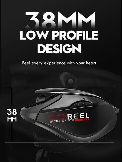 ANATONO Vrigo 160g Ultralight Baitcasting Reel BFS Fishing Reel 7.2 Gear Ratio Saltwater 6+1BB 6KG Power Baitcaster