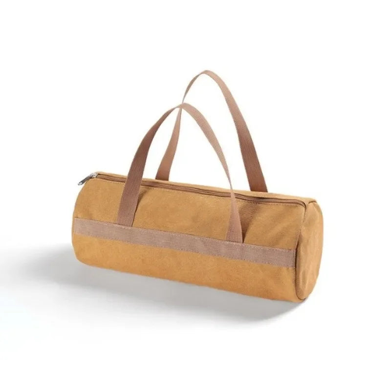 Camping Tools Storage Bag Large Capacity Cylinder Tent Stake Bag Lightweight Tent Peg Ground Nail Holder Bag for Outdoor Camping