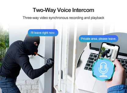 LS VISION Three Screen Camera WIFI 15MP 6K Three Lens  Monitor Night Vision Security Protection  3 PTZ Lens Video Surveillance
