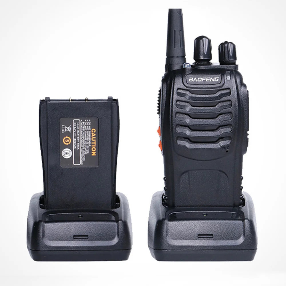 2PCS Baofeng BF-888S Walkie Talkie High-power 888s UHF 5W 400-470MHz BF888s H777 Long Range Two Way Radio For Hunting Hotel