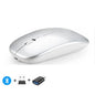Rechargeable Wireless Mouse Bluetooth-compatible 2.4GHz Dual Modes Computer Mice with Nano Receiver for PC Laptop Macbook