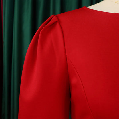 Elegant Office Dresses for Women O Neck Half Sleeve Sheath Package Hips Formal Business Work Wear Vestidos Mujer Dress Clothes