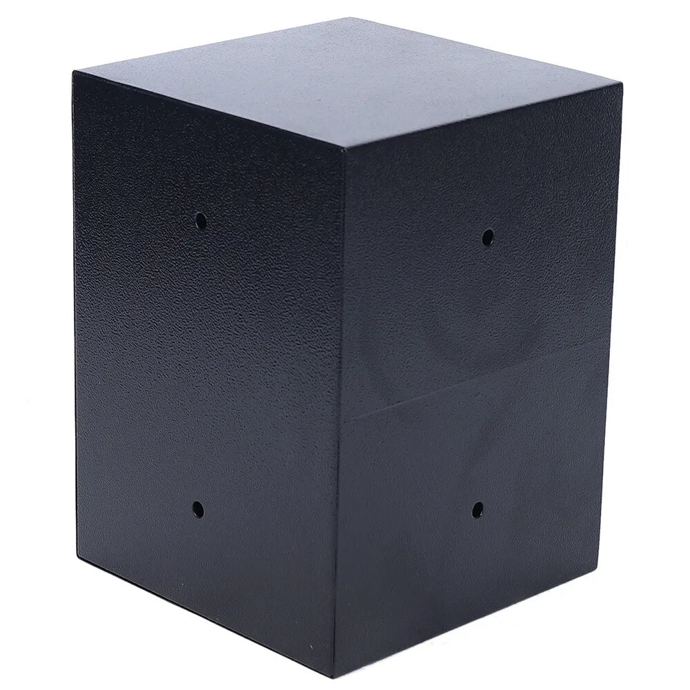 Durable Q235 Steel Lockable Safe Box with 1.01Gal Capacity 3 Keys & Felt Lining Ideal for Home Office & Travel Storage