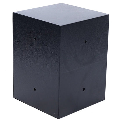 Durable Q235 Steel Lockable Safe Box with 1.01Gal Capacity 3 Keys & Felt Lining Ideal for Home Office & Travel Storage