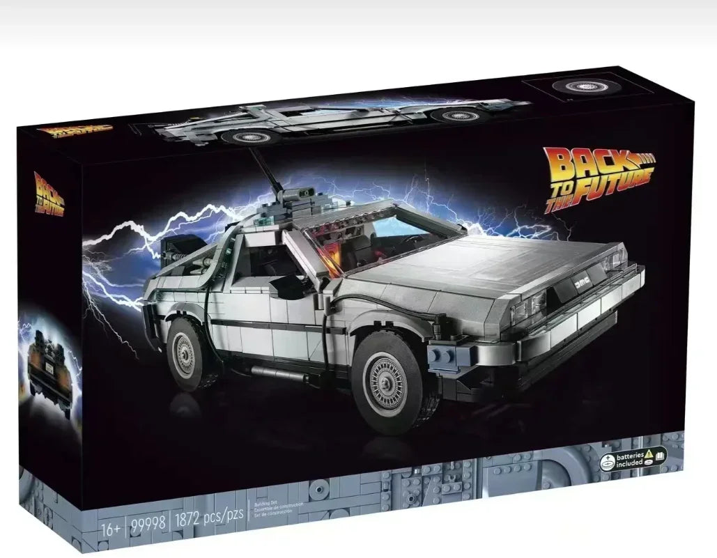 IN STOCK 10300 DeLorean Back to the Future Time DMC-12 Machine Sport Car Building Block Brick Toys For Children Chritmas Gift