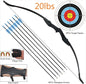 Archery Recurve Bow for Right/Left-Handed Outdoor Hunting Sports Shooting 57inch 30-40 Ibs Take-down Bow Archery Target