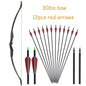 Archery Recurve Bow for Right/Left-Handed Outdoor Hunting Sports Shooting 57inch 30-40 Ibs Take-down Bow Archery Target