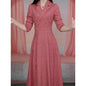 Western-style Women's Dress 2025 Spring Autumn Female Fashion New Temperament Long-sleeved Dresses Korean Shrinking Slim Dress.
